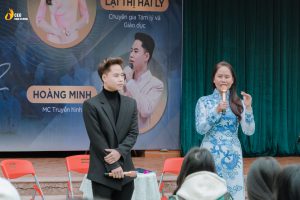 Chuyên gia Lại Thị Hải Lý và MC Hoàng Minh.
